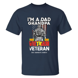 Personalized Vietnam Veteran Gifts Custom Name Dad Grandpa Shirt CTM02 T Shirt Custom - Printyourwear