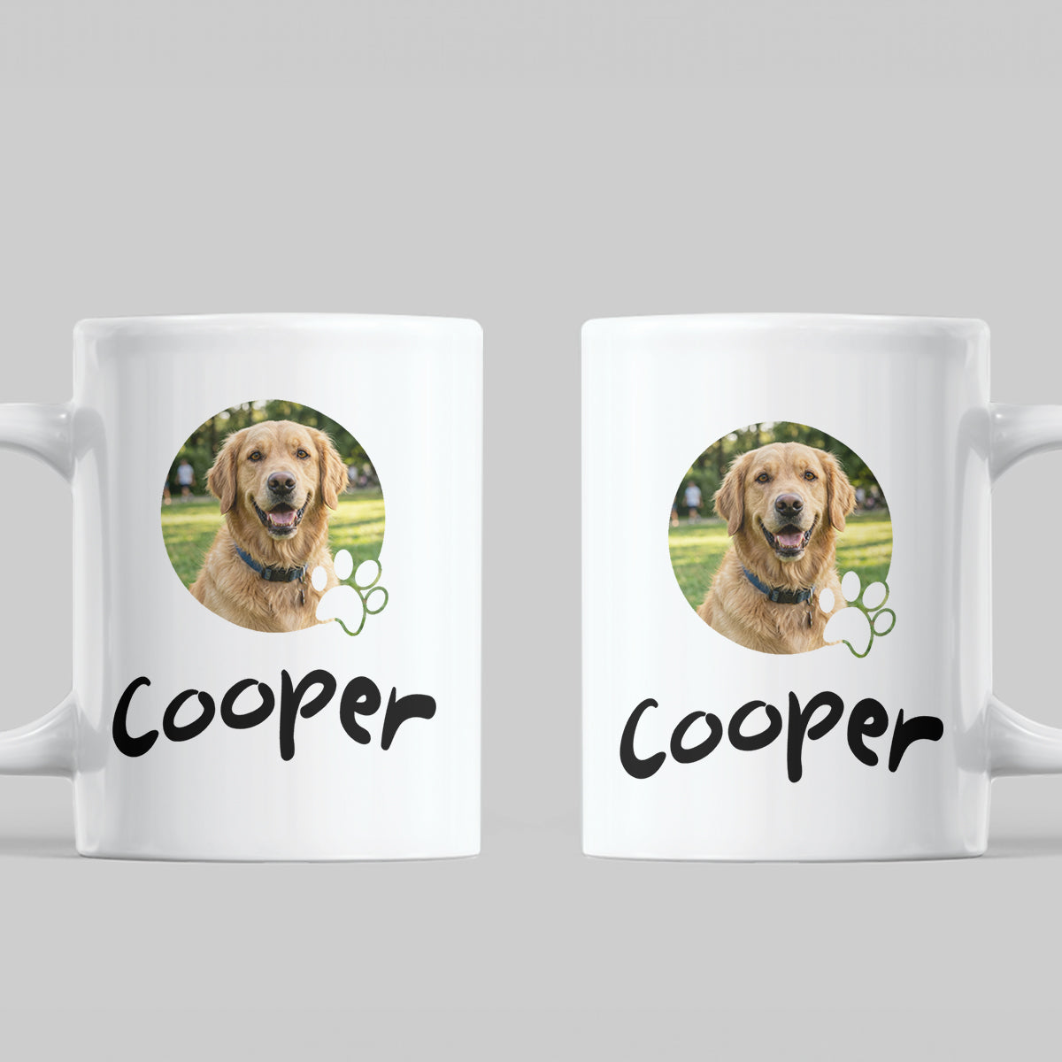 Custom Pet Photo Ceramic Coffee Mug – Personalized Gift for Pet Lovers CTM02 15oz White Print Your Wear
