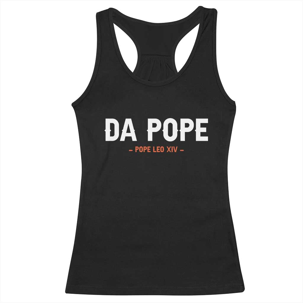 Da Pope Leo XIV Racerback Tank Top 267th Pope Catholic Chicago Pride TS02 Black Print Your Wear