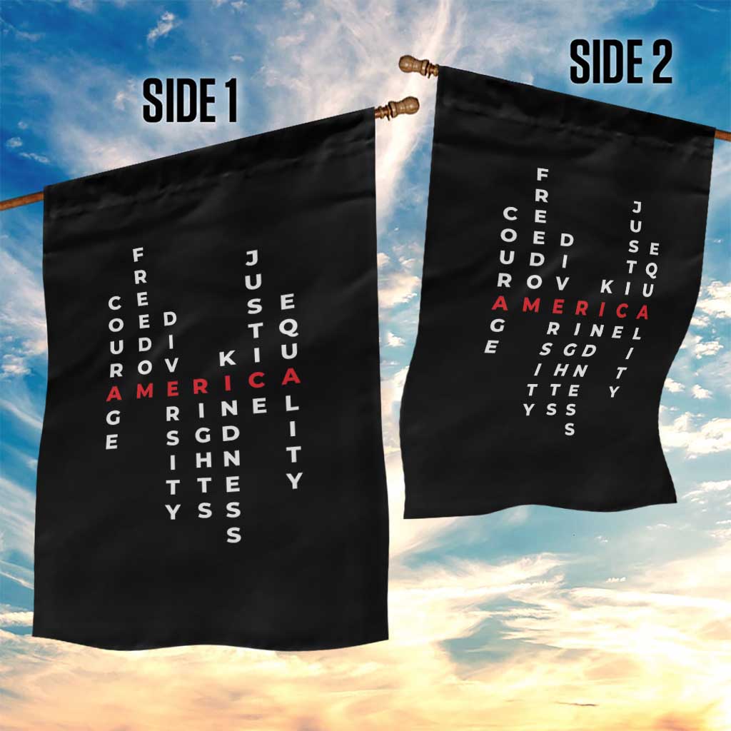 Equal Rights Garden Flag Courage Freedom Diversity Rights Kindness Justice Equality TS10 Print Your Wear