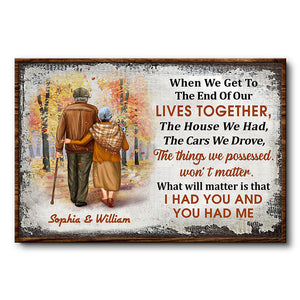 Personalized Family Gift Old Couple When We Get Poster NO.3 CTM Canvas Custom - Printyourwear