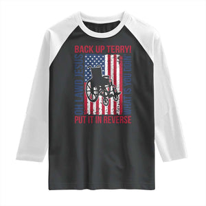 Funny Back Up Terry Put It In Reverse Raglan Shirt Oh Lawd Jesus What Is You Doin TS11 Black White Print Your Wear