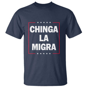 Funny Chinga La Migra T Shirt Star Stripes TS11 Navy Print Your Wear