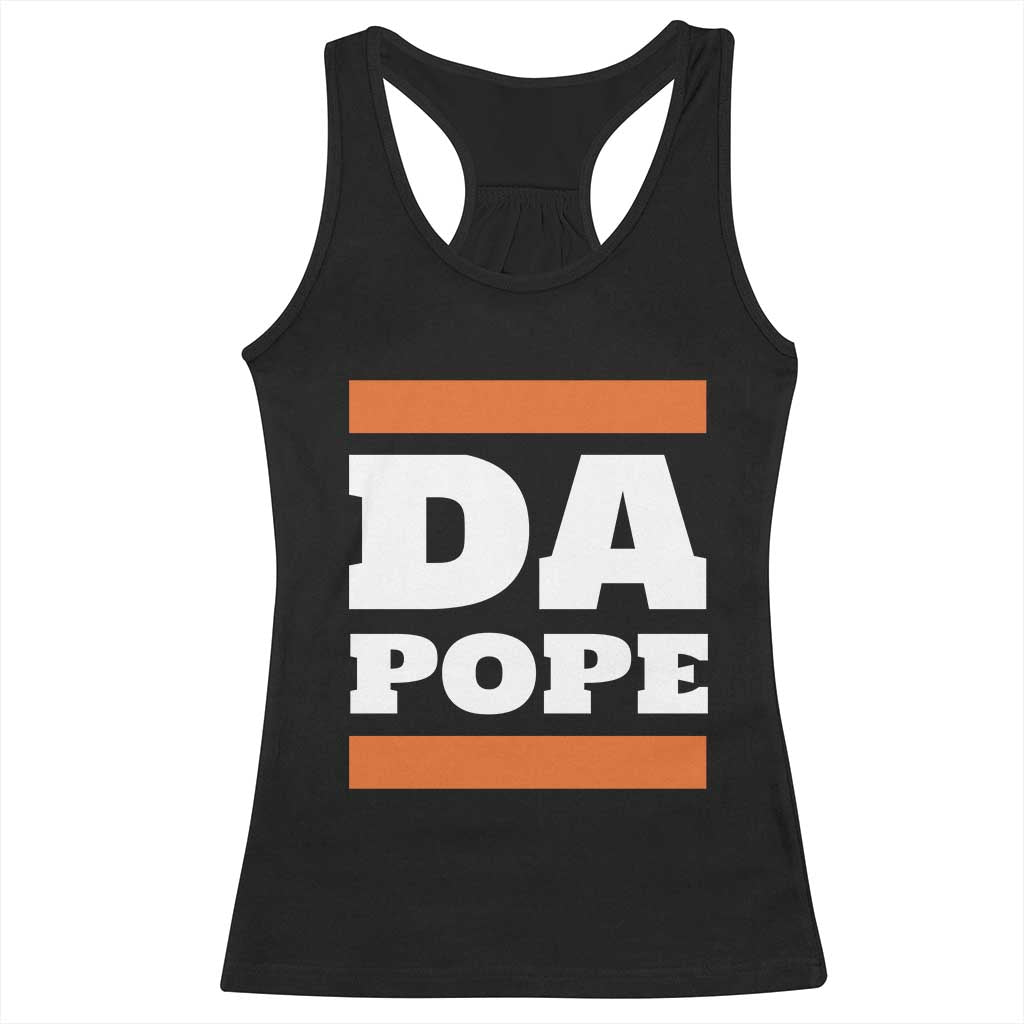 Funny Da Pope From America Chicago Racerback Tank Top TS11 Black Print Your Wear