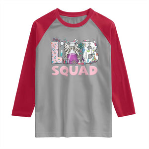 Funny Lab Squad Chemistry Laboratory Week Raglan Shirt TS11 Sport Gray Red Print Your Wear