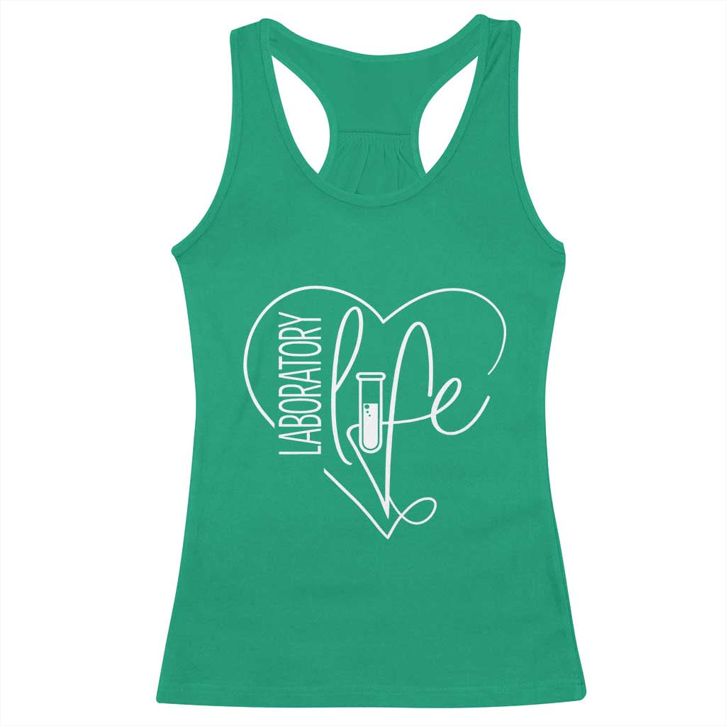 Funny Laboratory Life Lab Chemistry Scientist Racerback Tank Top TS11 Irish Green Print Your Wear