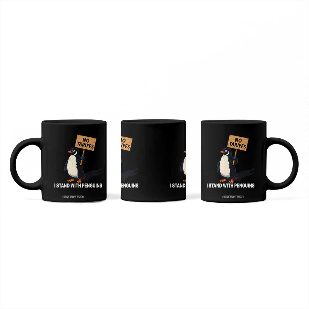 Funny Penguin Resist Coffee Mug No Tariffs I Stand With Penguins TS02 Print Your Wear