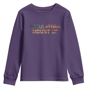 Funny Regulators Mount Up 4th Of July USA Independence Day Youth Sweatshirt TS11 Purple Print Your Wear