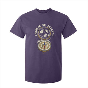 Funny Scout Camping T Shirt For Kid Camper Is Intents Compass Hiking Outdoors Adventure TS02 Purple Print Your Wear