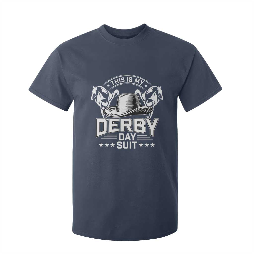 Funny This Is My Derby Day Suit T Shirt For Kid Horse Racing TS11 Navy Print Your Wear