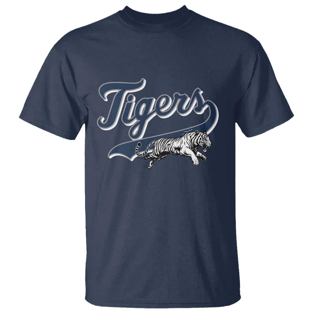 Funny Tiger Lover Sports Name Baseball T Shirt TS11 Navy Print Your Wear