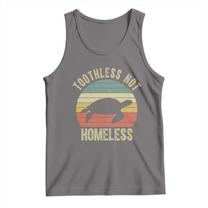 Funny Toothless Not Homeless Tank Top Vintage Turtle TS11 Deep Heather Print Your Wear
