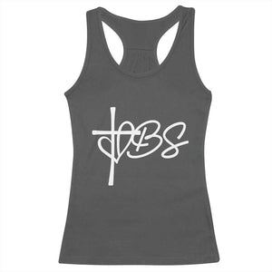 Funny VBS Vacation Bible School Racerback Tank Top Heart Cross TS11 Dark Heather Print Your Wear