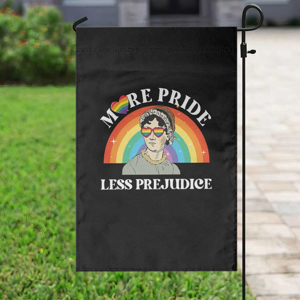 Gay Pride Garden Flag More Pride Less Prejudice LGBT Pride Month TS02 Print Your Wear