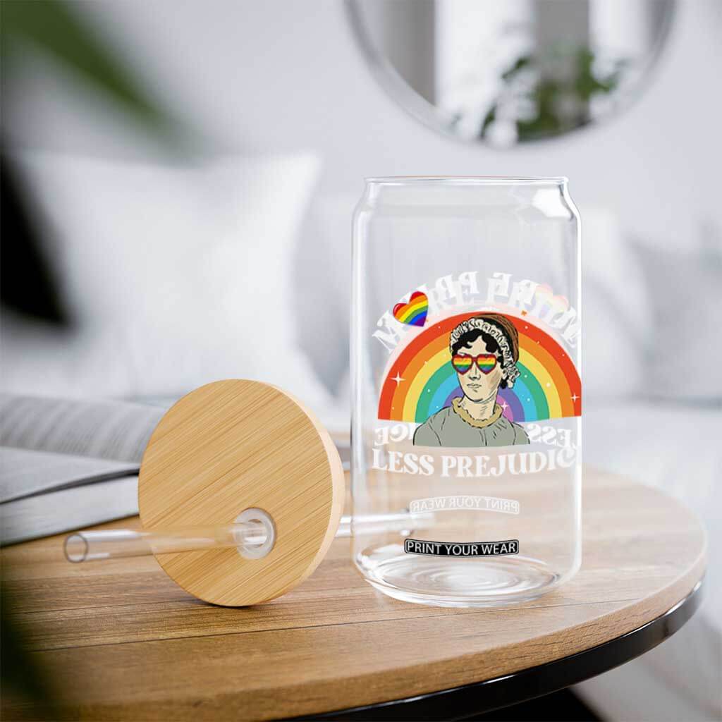 Gay Pride Glass Can More Pride Less Prejudice LGBT Pride Month TS02 Print Your Wear