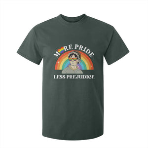 Gay Pride T Shirt For Kid More Pride Less Prejudice LGBT Pride Month TS02 Dark Forest Green Print Your Wear