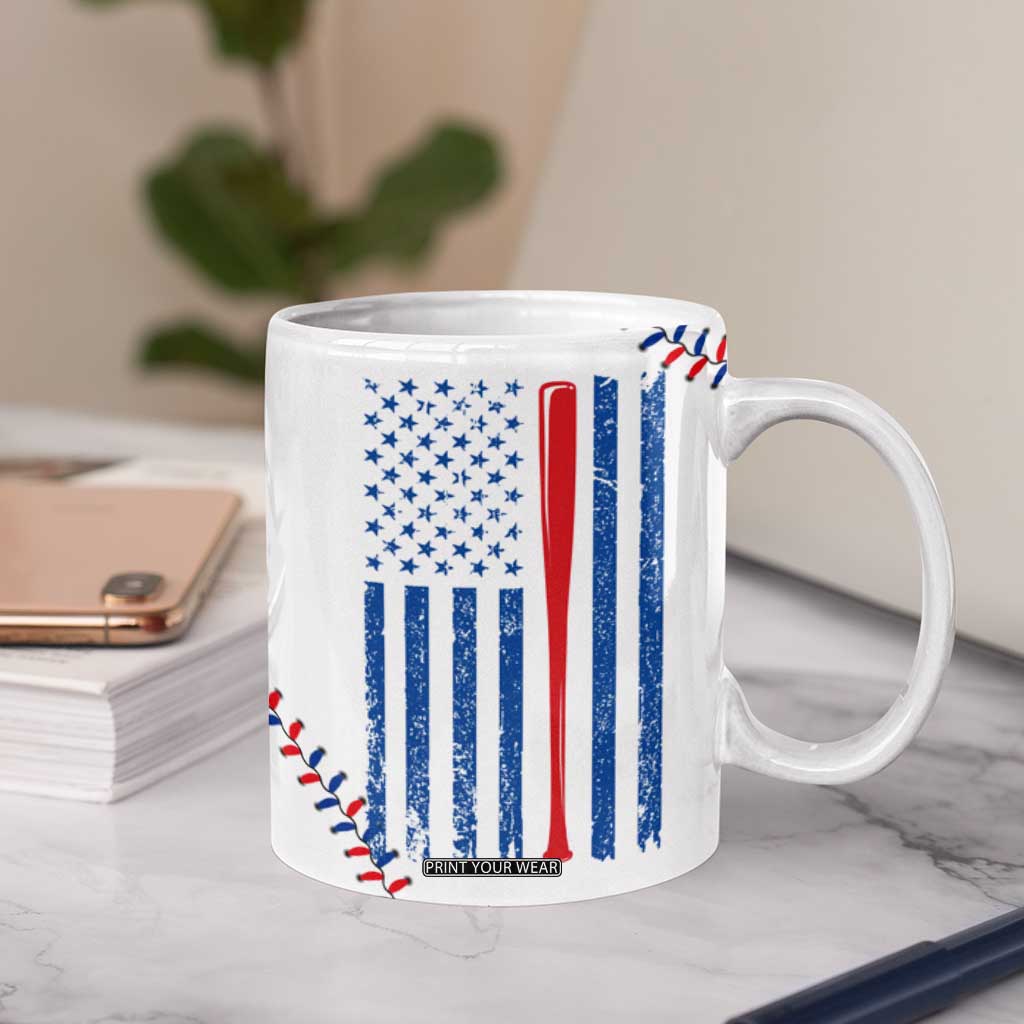 Gifts for Baseball Lover Coffee Mug Eat Sleep Baseball Repeat TB09 Print Your Wear