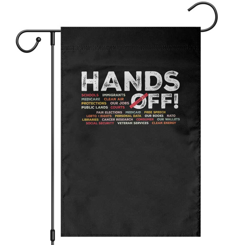 Hands Off Garden Flag Social Security And Medicare Protest TS10 Black Print Your Wear