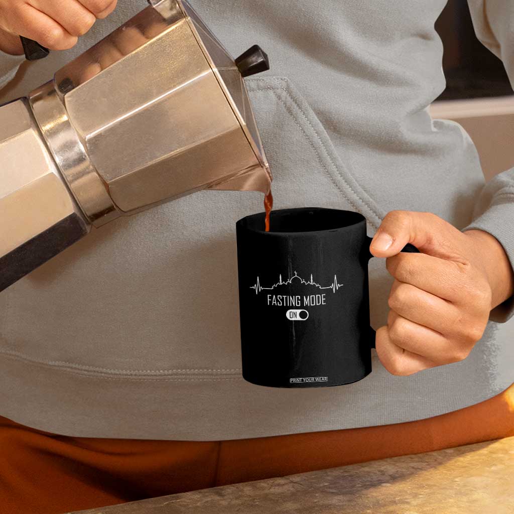 Happy Ramadan Islamic Coffee Mug Fasting Mode Is On Muslim TS02 Print Your Wear