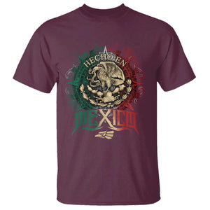 Hecho En Mexico T Shirt Mexican Pride Aztec Eagle TS11 Maroon Print Your Wear