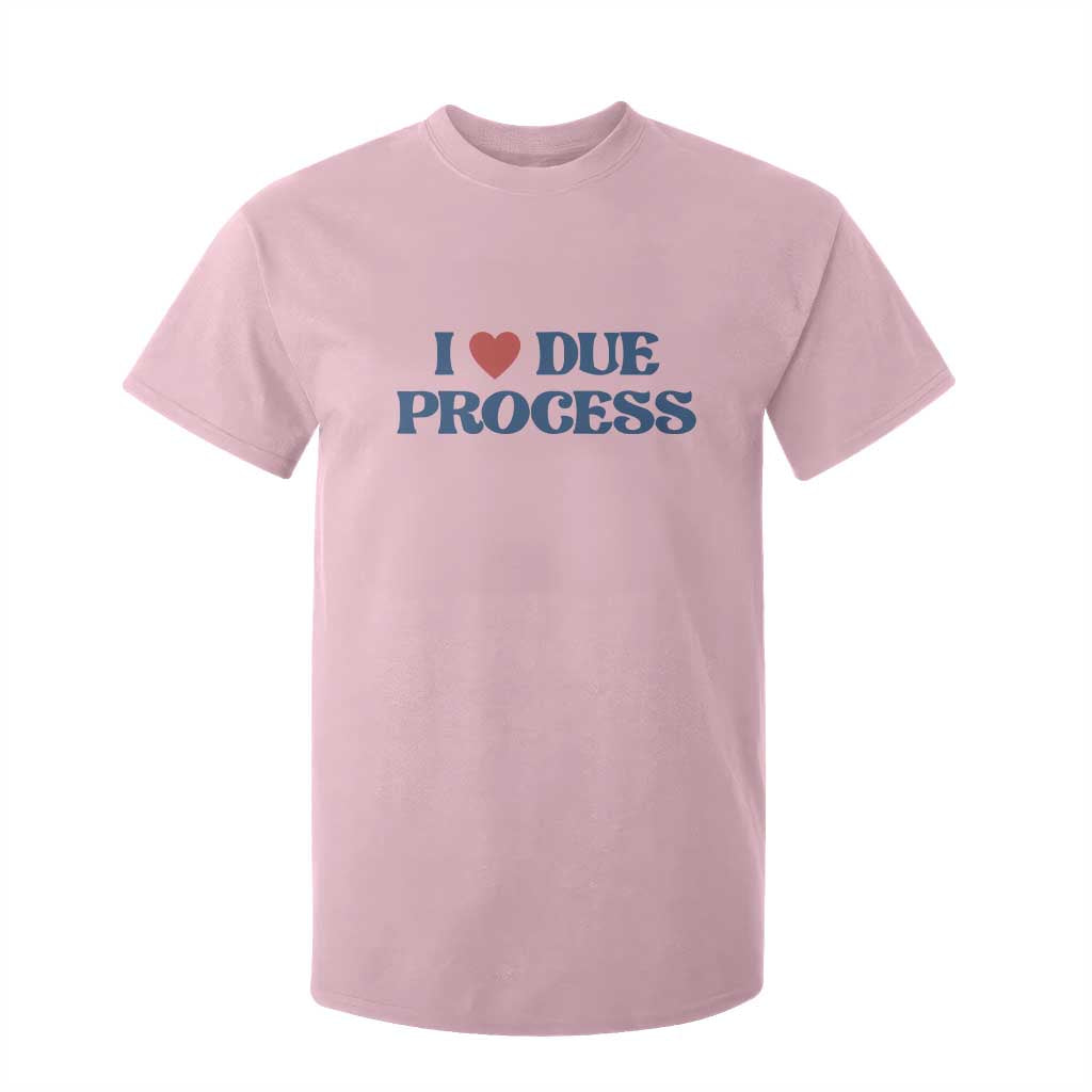 I Love Due Process T Shirt For Kid Pro Immigration Immigrants Feed America TS10 Light Pink Print Your Wear