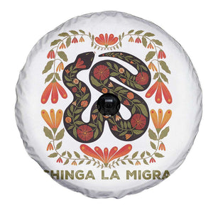Immigrant Rights Spare Tire Cover Chinga La Migra TS10 Print Your Wear