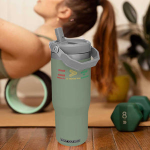 Juneteenth Equality Is Greater Than Division Flip Straw Tumbler Equal Rights Math Symbol TS11 One Size: 30 oz Moss Green Print Your Wear