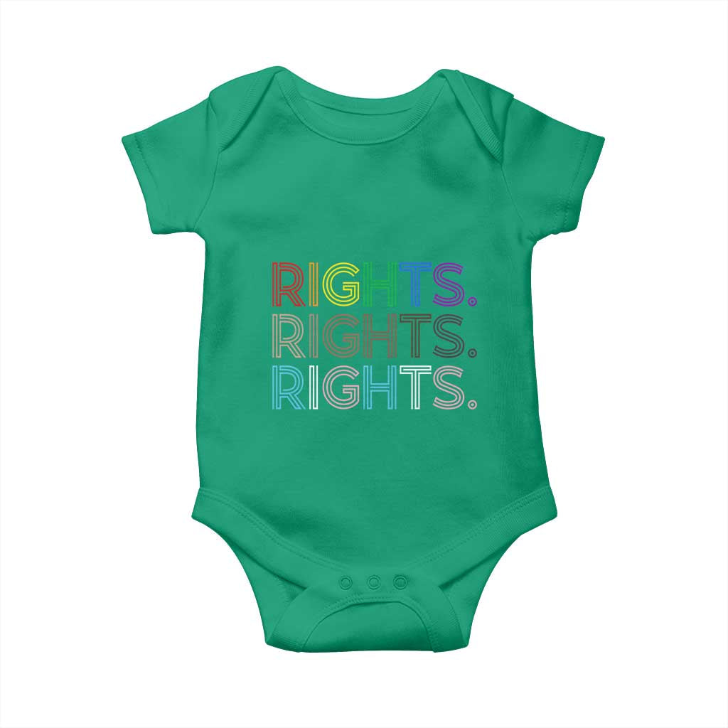 LGBTQ Trans Rights Baby Onesie Social Justice Equality Human Rights TS10 Irish Green Print Your Wear