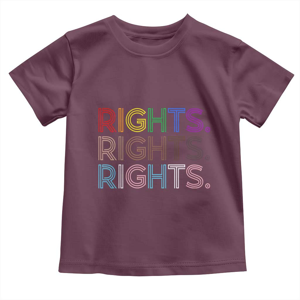 LGBTQ Trans Rights Toddler T Shirt Social Justice Equality Human Rights TS10 Maroon Print Your Wear