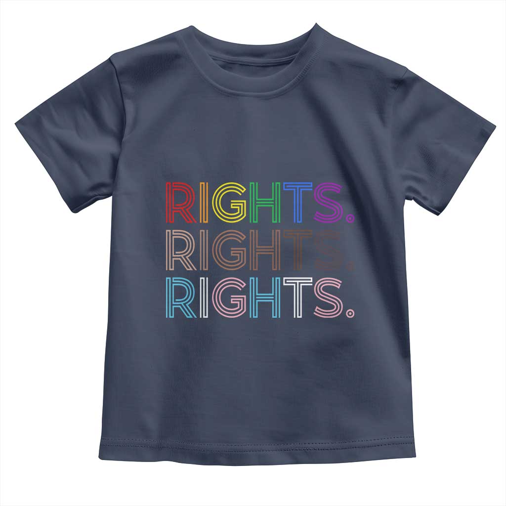 LGBTQ Trans Rights Toddler T Shirt Social Justice Equality Human Rights TS10 Navy Print Your Wear