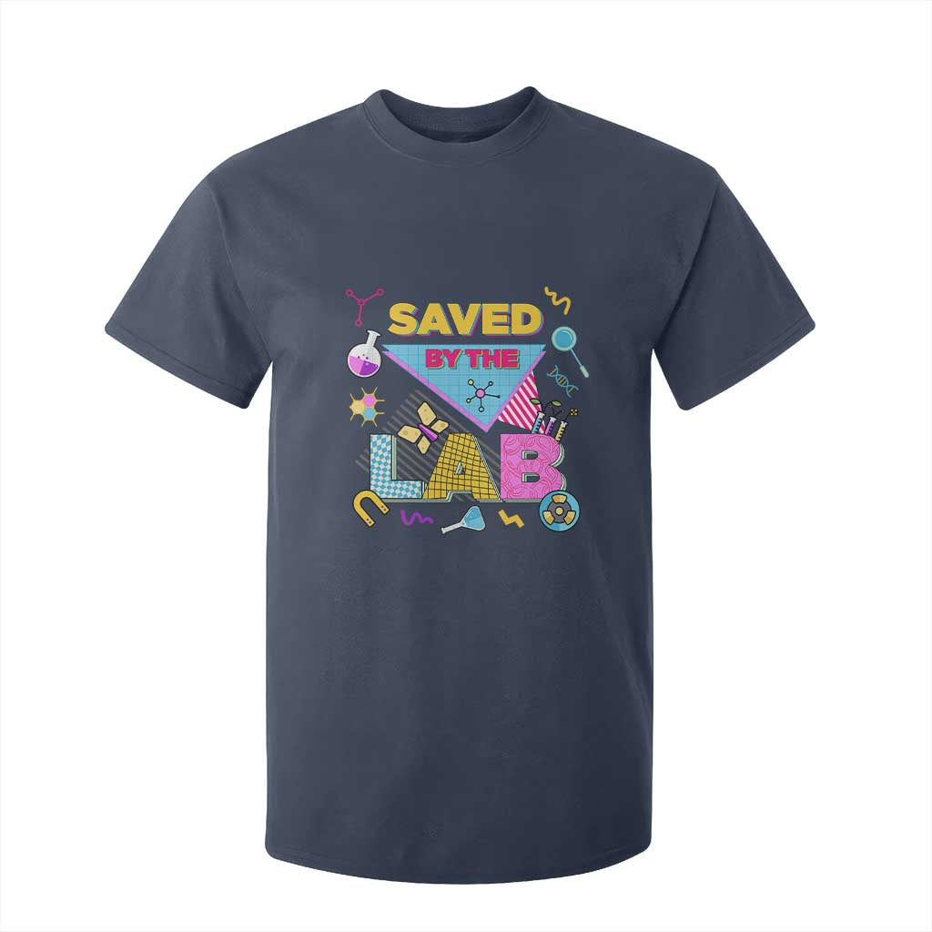 Lab Week T Shirt For Kid Saved By The Lab Retro Medical Laboratory Tech TS02 Navy Print Your Wear