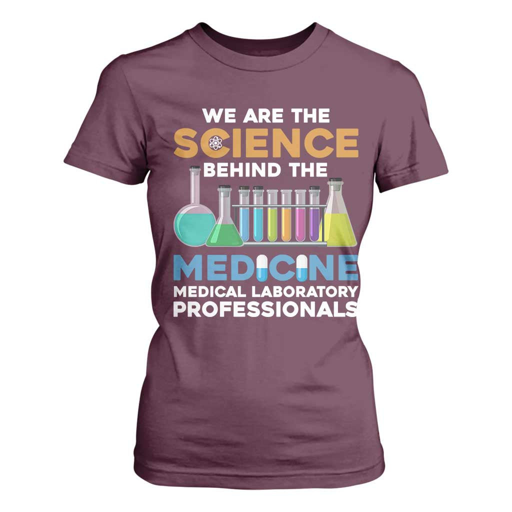 Lab Week T Shirt For Women Funny Lab Techinician Medical Laboratory Science TS02 Maroon Print Your Wear