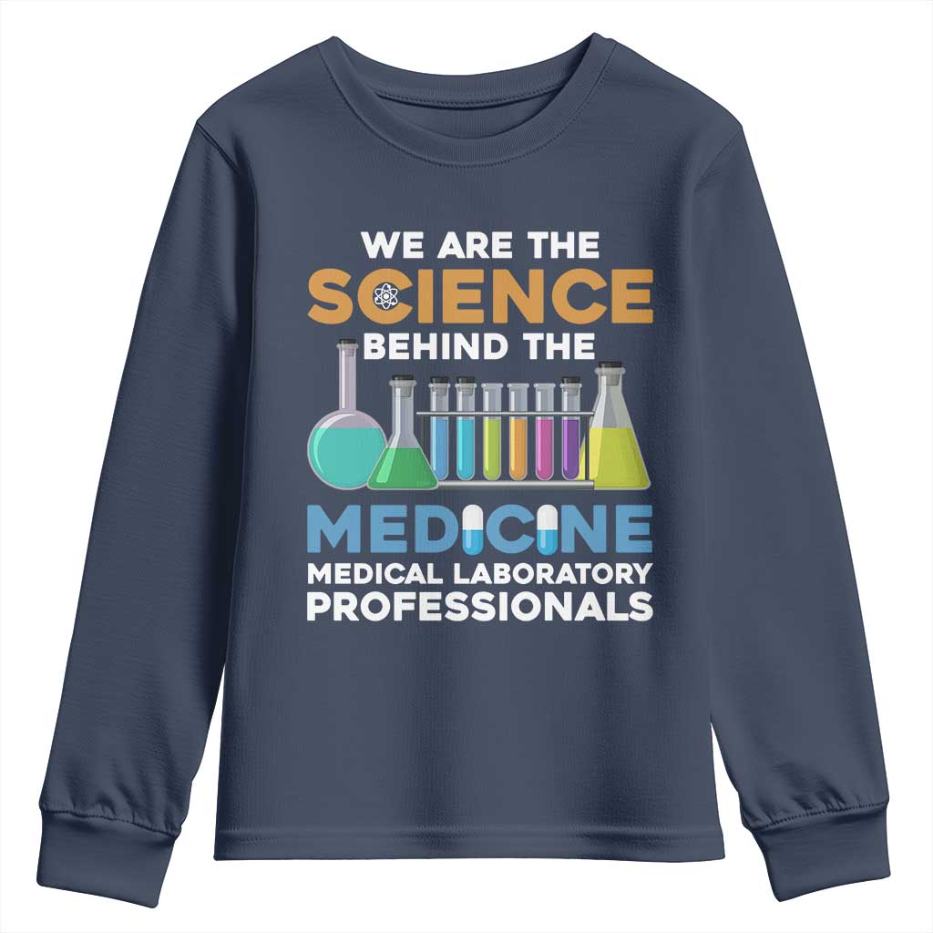 Lab Week Youth Sweatshirt Funny Lab Techinician Medical Laboratory Science TS02 Navy Print Your Wear