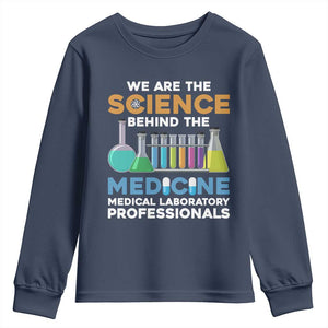 Lab Week Youth Sweatshirt Funny Lab Techinician Medical Laboratory Science TS02 Navy Print Your Wear