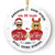 Personalized JP Christmas Ornaments Annoying Each Other Circle Ceramic CTM Ornament Custom - Printyourwear