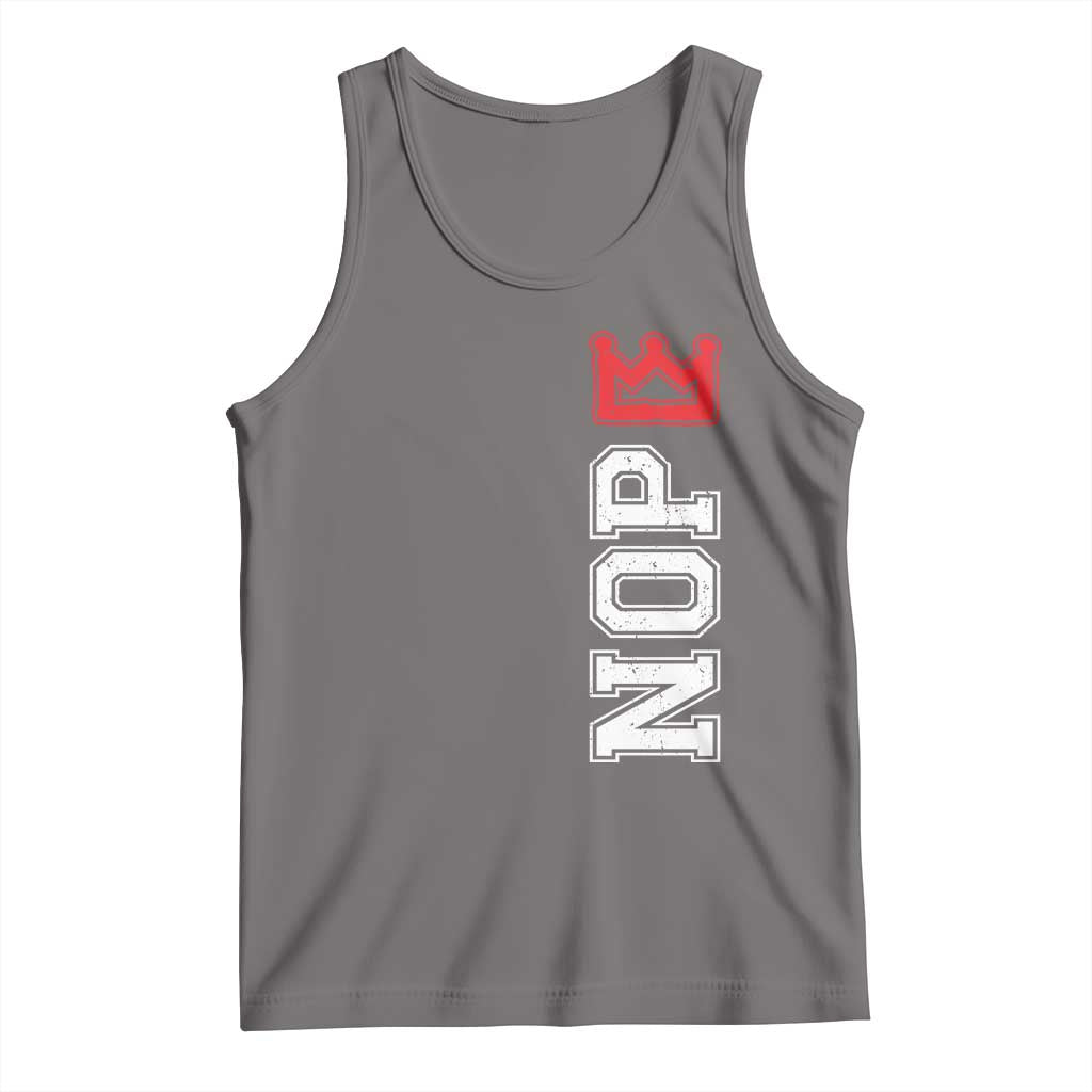 No Kings Tank Top In America Protest TS10 Deep Heather Print Your Wear