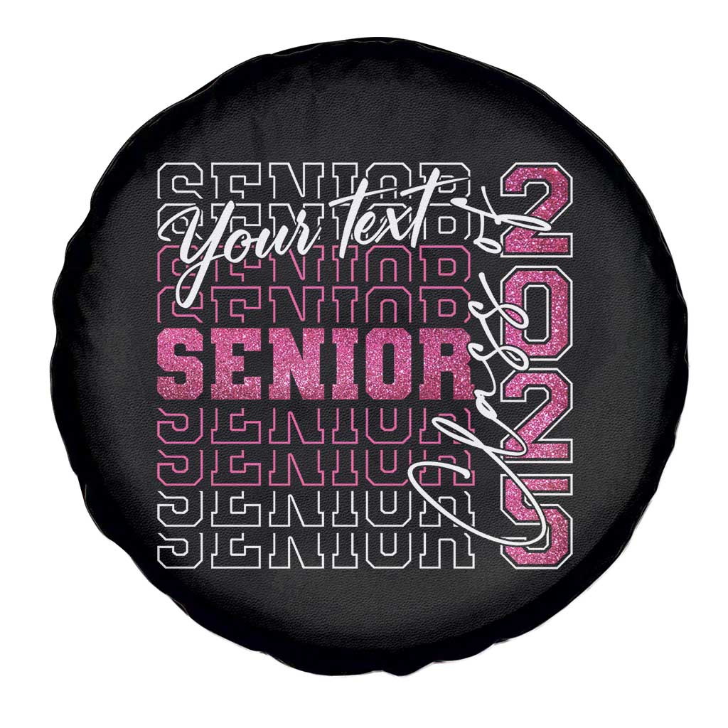 Personalized Senior 2025 Spare Tire Cover Custom Text Class Of 2025 Graduation Glitter Print TS11 Print Your Wear