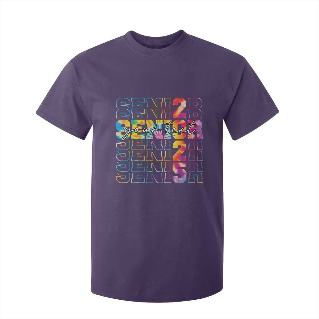 Personalized Senior 2025 T Shirt For Kid Custom Text Class Of 2025 Graduation TS11 Purple Print Your Wear