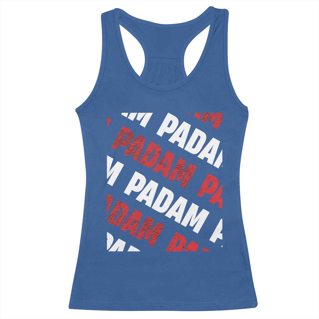 Pride Month Racerback Tank Top Padam Padam Heartbeat LGBTQ TS10 Royal Blue Print Your Wear
