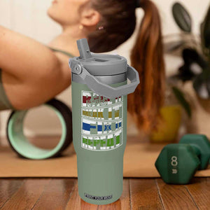 Racing Flip Straw Tumbler Race It Break It Fix It Repeat Racer TS09 One Size: 30 oz Moss Green Print Your Wear