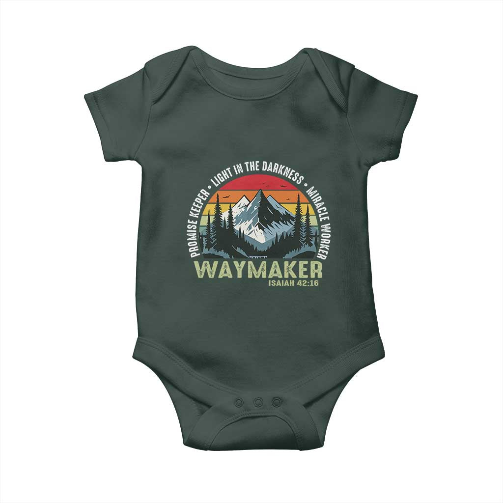 Religious Christian Waymaker Baby Onesie Promise Keeper Light In The Darkness Miracle Worker TS11 Print Your Wear
