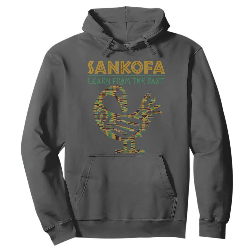 Sankofa Learn From The Past Hoodie African Bird Black History Akan Pattern TS11 Dark Heather Print Your Wear