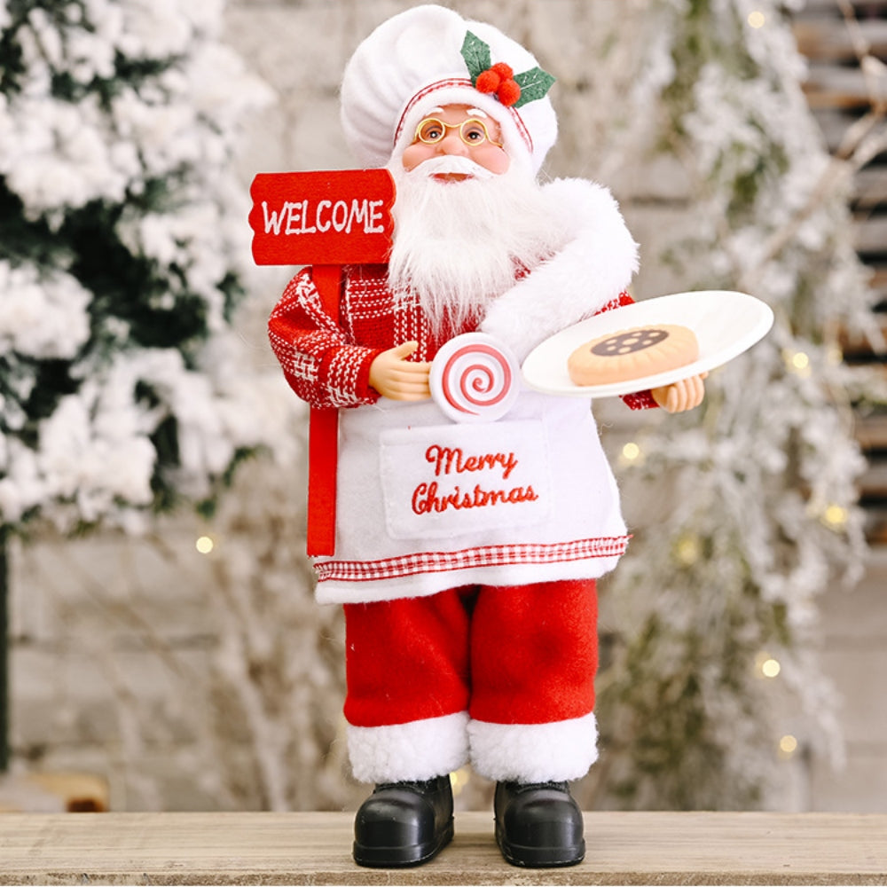 Santa Claus Gnome White One Size Print Your Wear