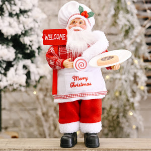 Santa Claus Gnome White One Size Print Your Wear