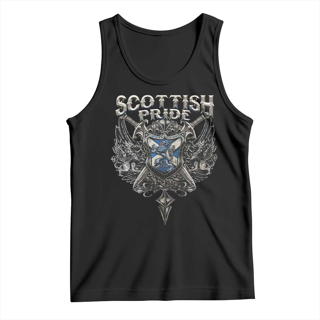 Scottish Pride Celtic Scotland Lion Rampant Tank Top TS11 Black Print Your Wear
