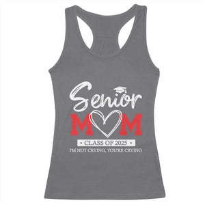 Senior Mom Class Of 2025 Graduate Racerback Tank Top TS11 Charcoal Print Your Wear
