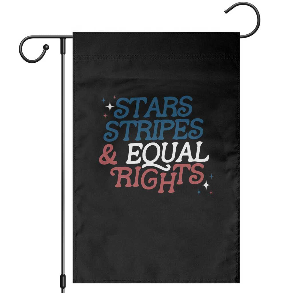 Stars Stripes And Equal Rights Garden Flag 4th Of July Liberal American TS11 Black Print Your Wear