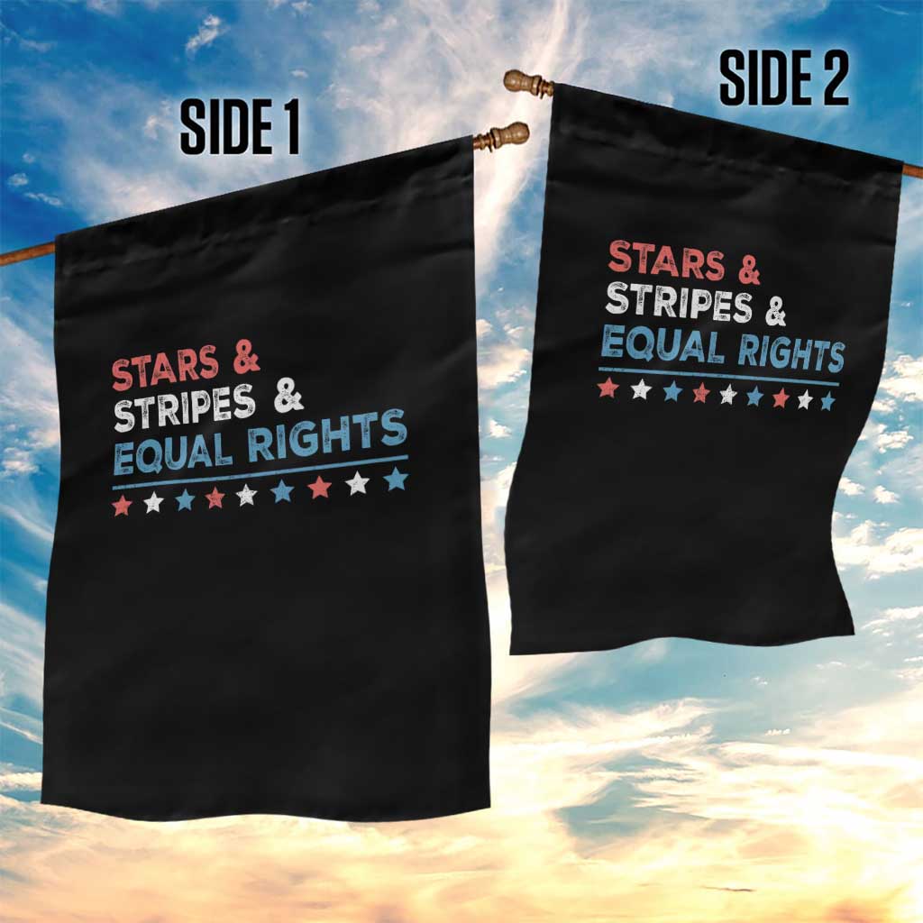 Stars Stripes And Equal Rights Garden Flag 4th Of July Women's Rights TS11 Print Your Wear