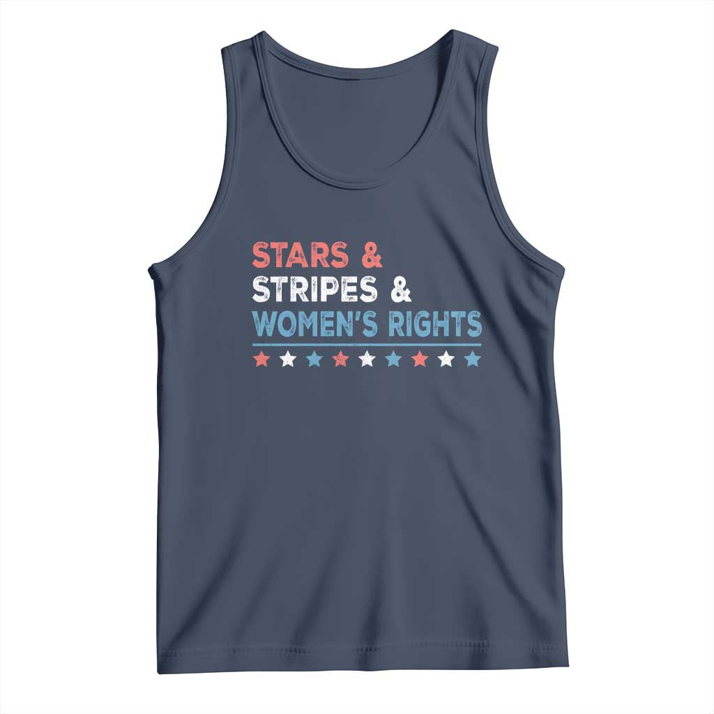 Stars Stripes And Women's Rights Tank Top 4th Of July Equal Rights TS11 Navy Print Your Wear