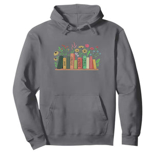 Subtle FDT 8647 Hoodie Foxtrots Deltas Tangos Book Lovers Flower TS02 Charcoal Print Your Wear